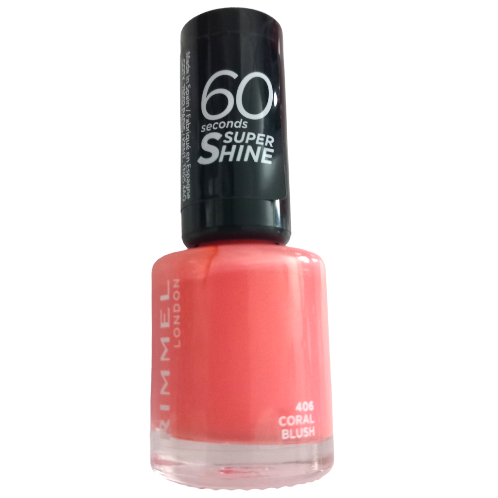 Rimmel 60 Seconds Nail Polish - 406 Coral Blush - 8ml