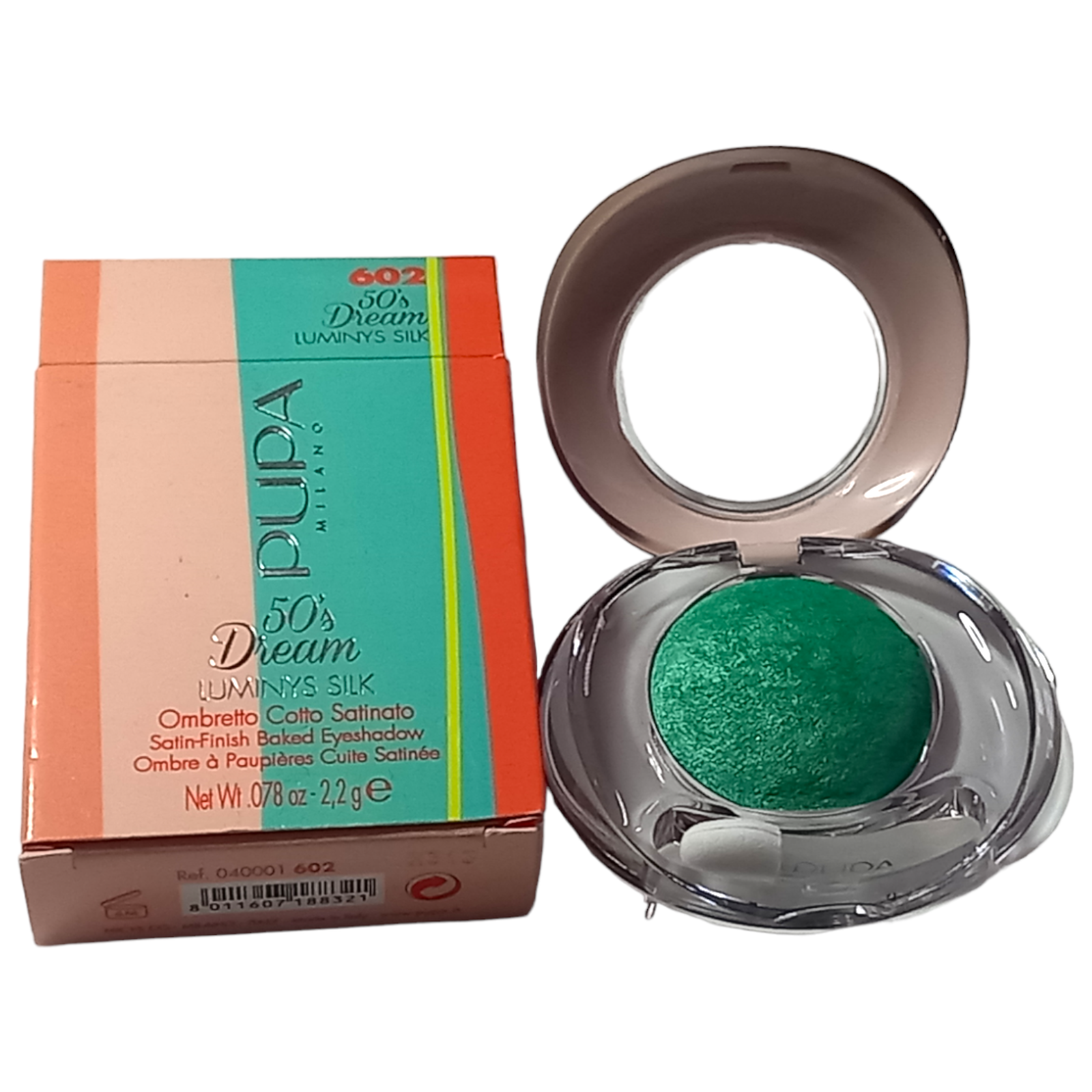 Pupa 50s Dream Luminys Silk Satin Finish Baked Eyeshadow - 602 Green - 2g