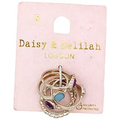Daisy and Delilah Rings Set of 6 Size S Silver-Coloured Fashion Style Jewellery