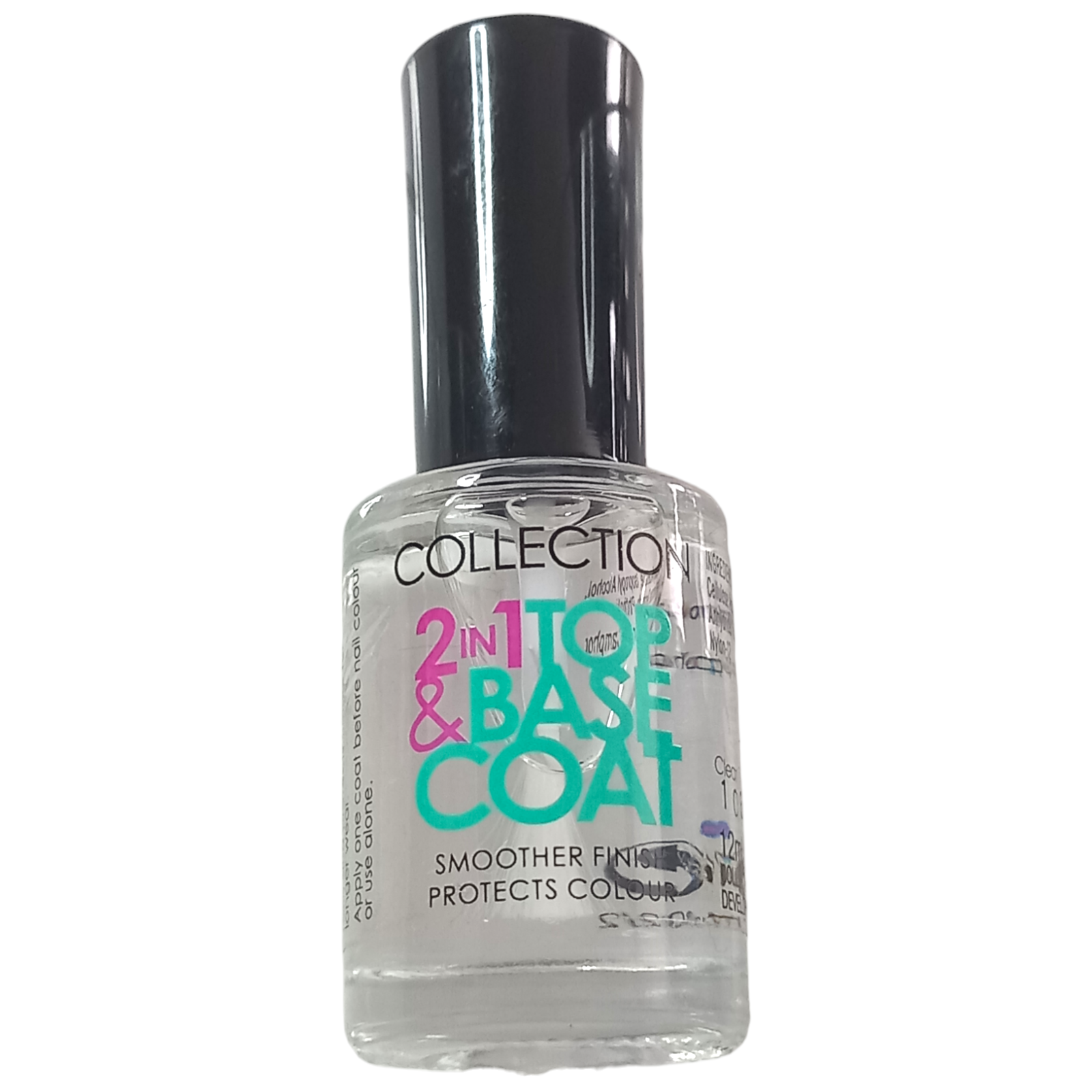 Collection 2in1 Top and Base Coat Nail Polish 1 Clear 12ml