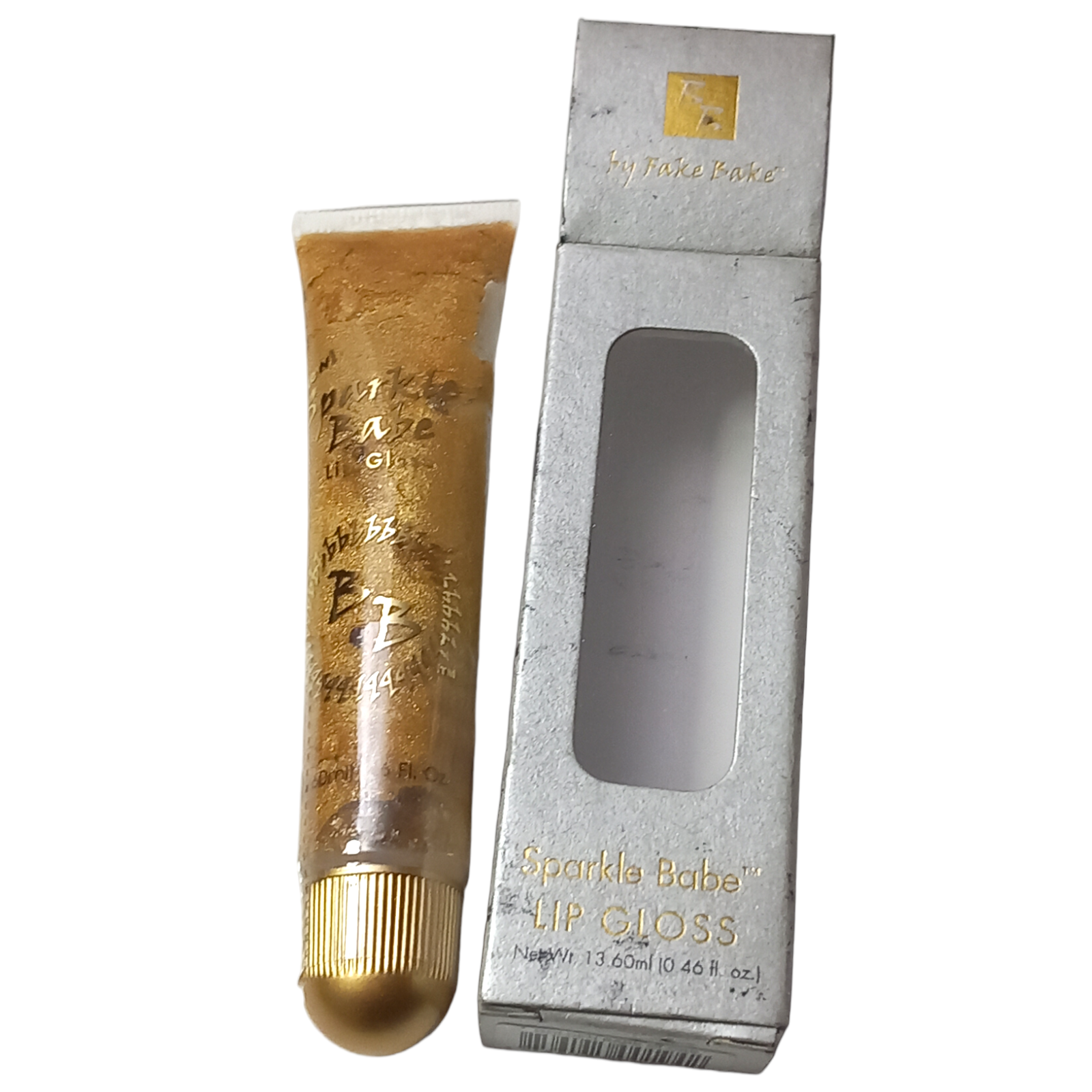Fake Bake Lip Gloss 13.60ml Golden Babe Long Lasting Sparkle Colour