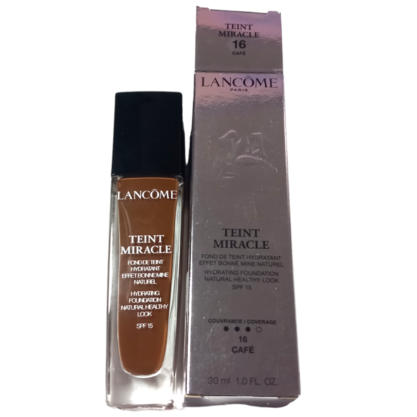 Lancome Teint Miracle Hydrating Foundation 30ml 16 Cafe SPF15 Natural Healthy