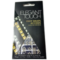 Elegant Touch Envy Nail Wraps Accents Black and Chevron Designer Nails Quick Tip