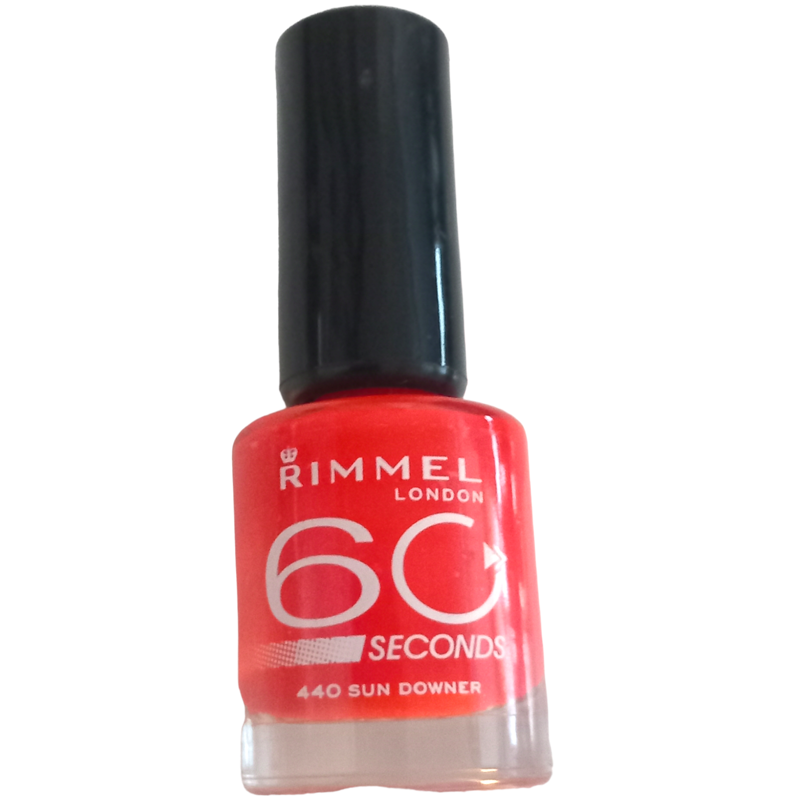 Rimmel 60 Seconds Nail Polish - 440 Sun Downer - Red - 8ml