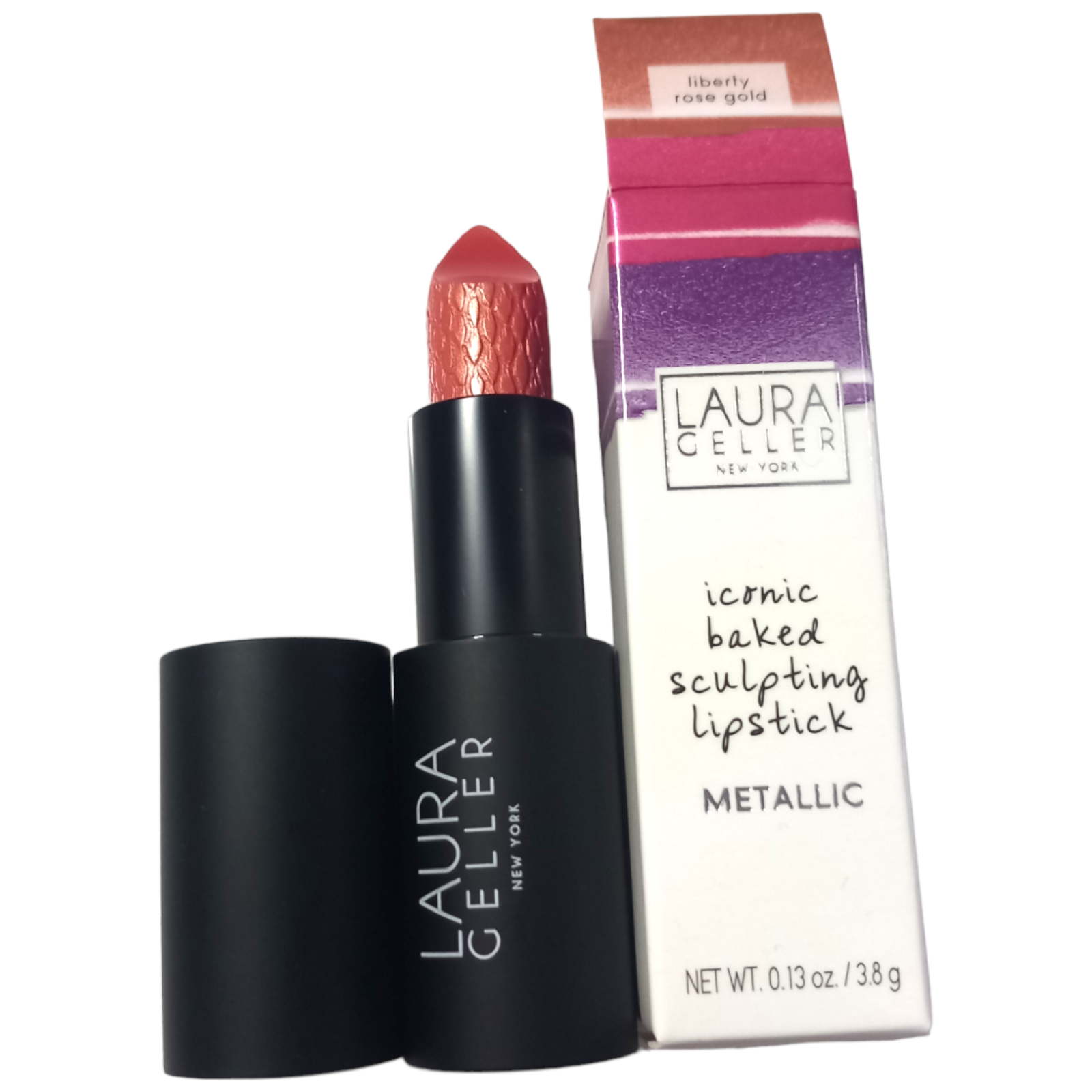 Laura Geller Sculpting Lipstick 3.8g Liberty Rose Gold Iconic Baked Colour Lip