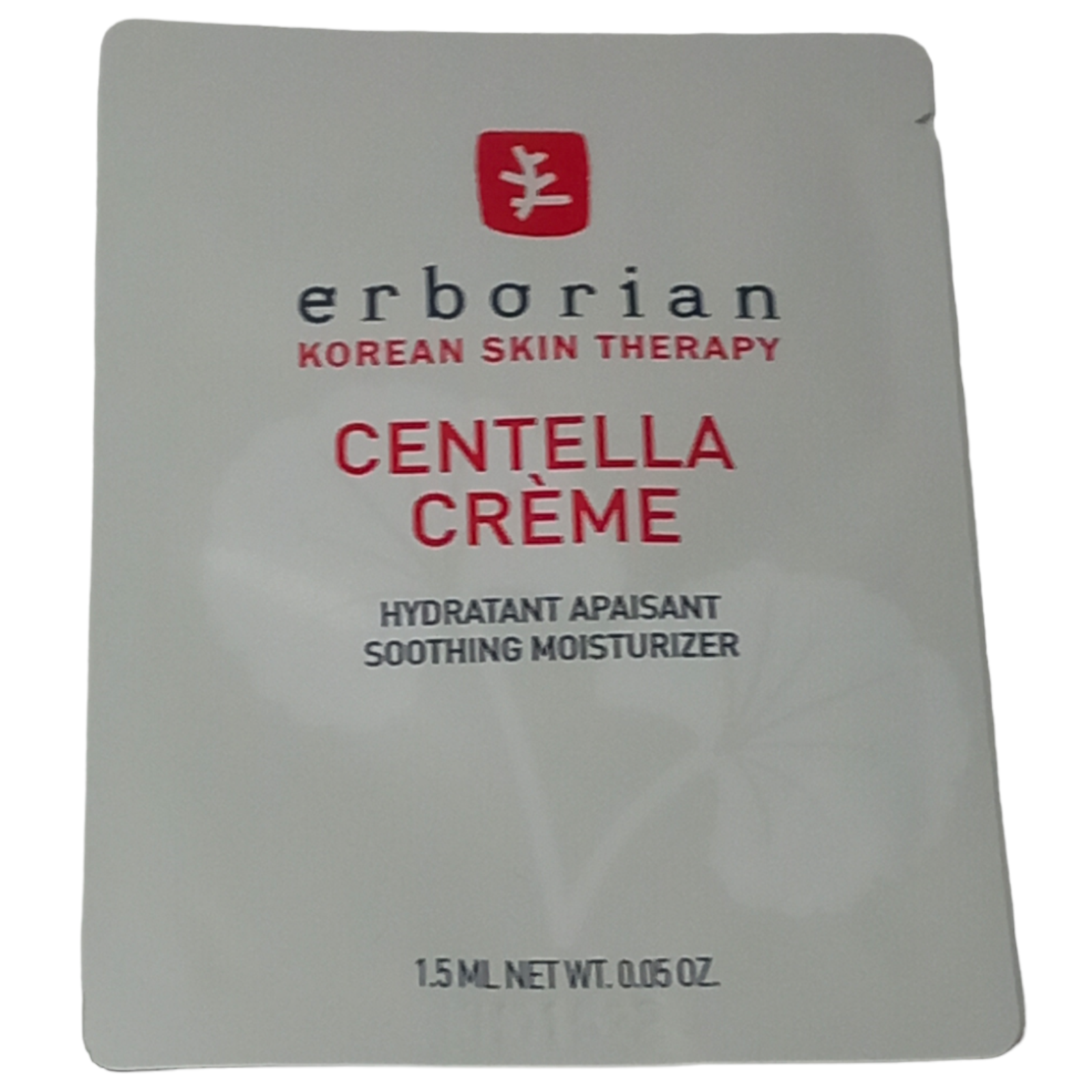 Erborian Korean Skin Therapy Centella Creme Moisturiser 1.5ml Sample Sachet
