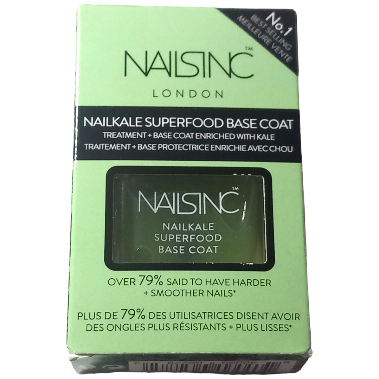 Nails Inc NailKale Superfood Base Coat Nail Polish Treatment Shine Varnish 14ml