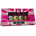 W7 Fab Four French Nails Nail Polish Gift Set 4x5ml