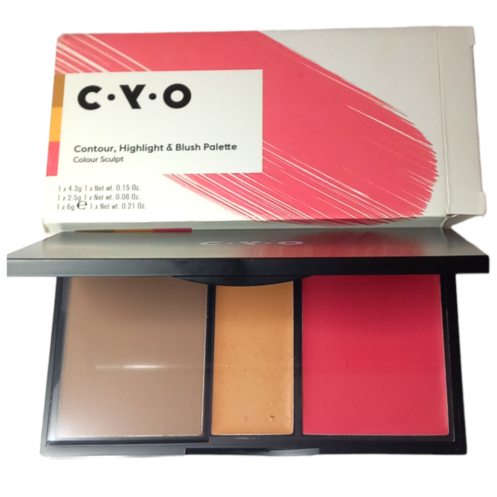 Cyo Colour Sculpt Palette Fair Medium Contour Highlight Blusher Cheeks
