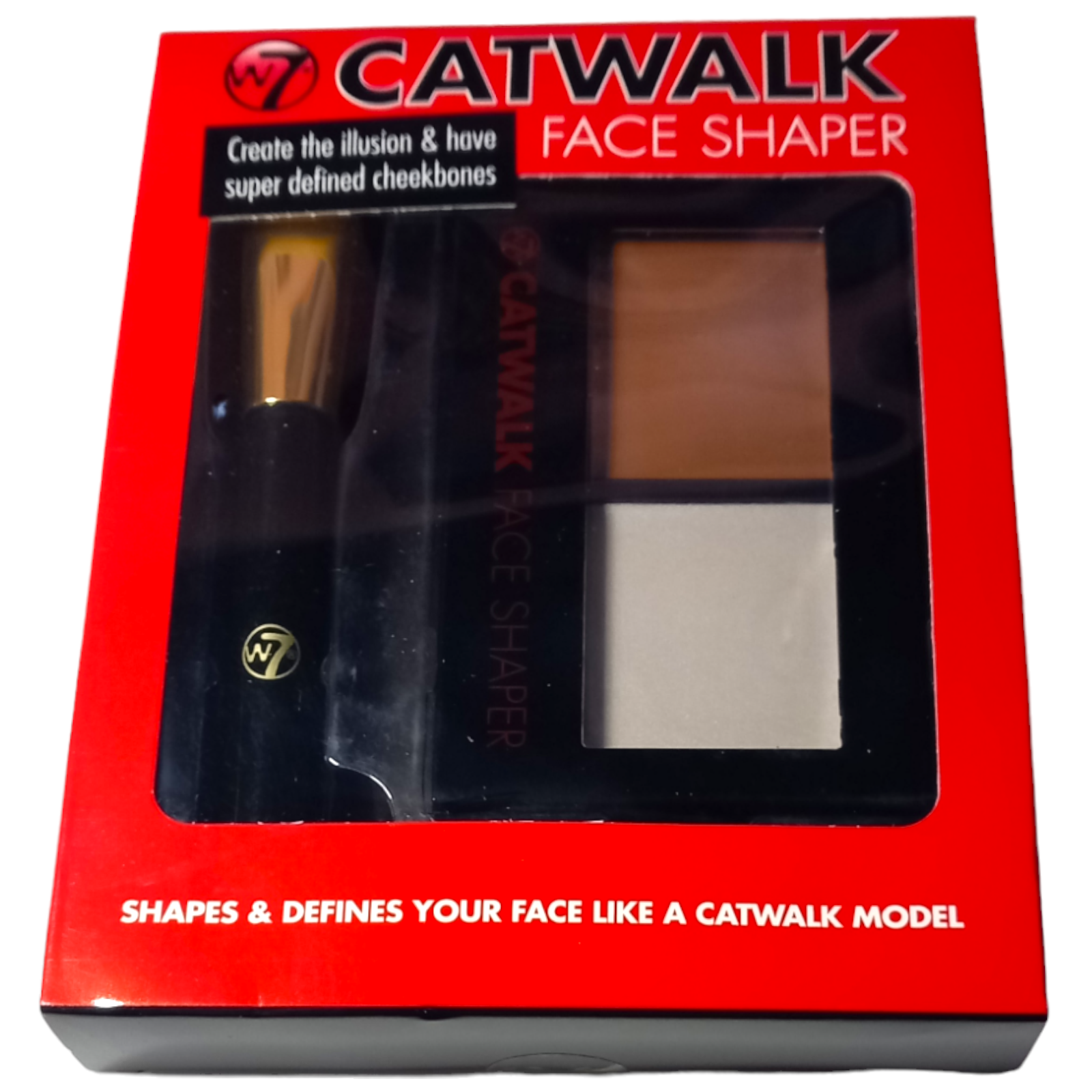 W7 Catwalk Face Shaper Kit - Prime Highlight Shade Blend Define Cheekbones