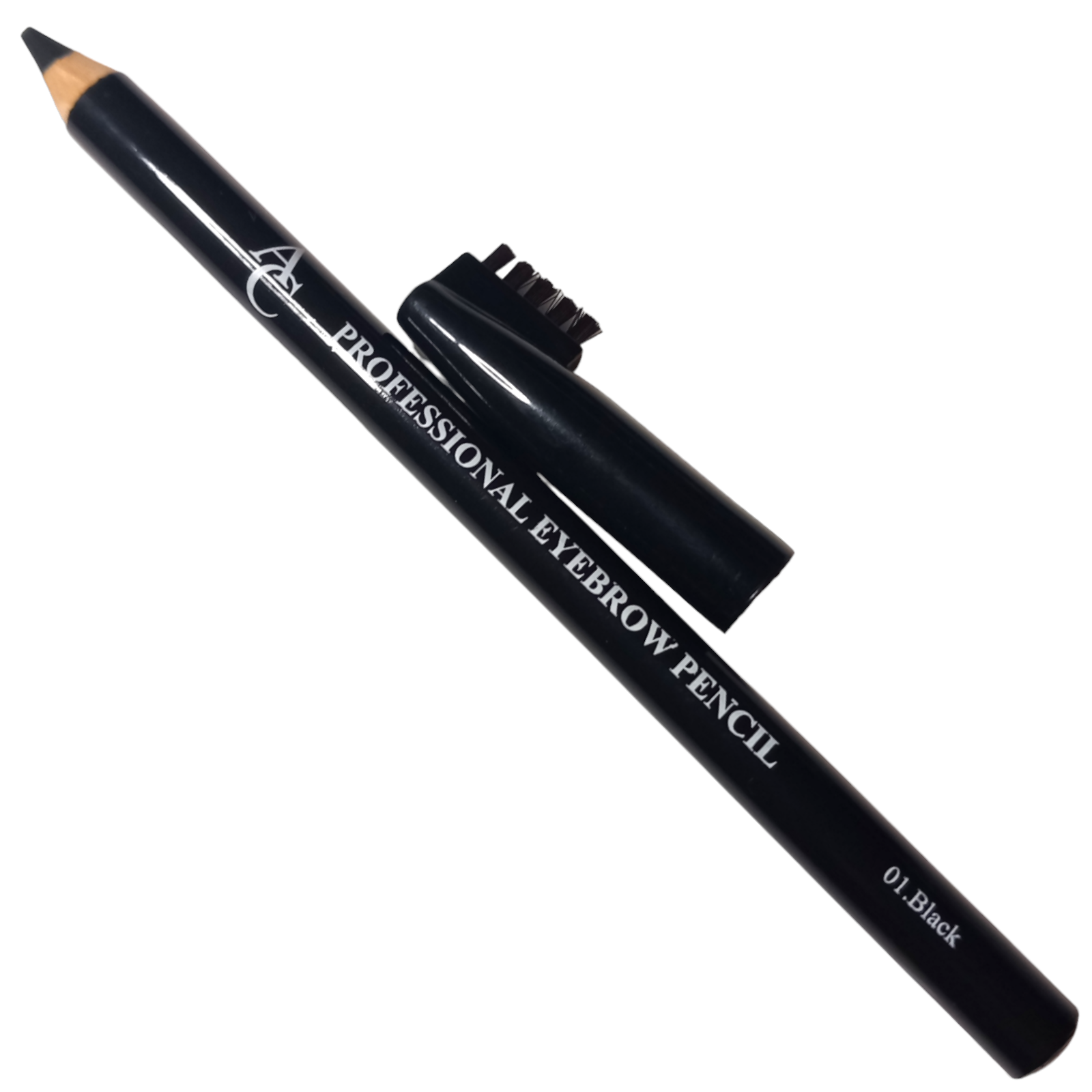 AC Professional Eyebrow Pencil 01 Black Brush Aurora