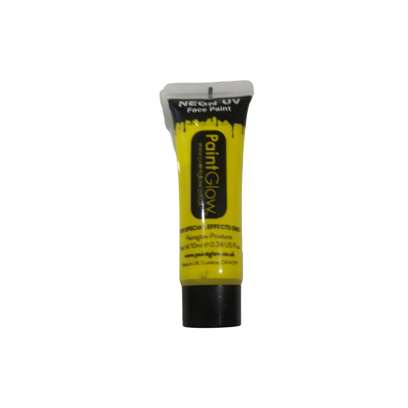 UV Face Paint 10ml Yellow Special Effects Only Fancy Dress Make-Up Halloween