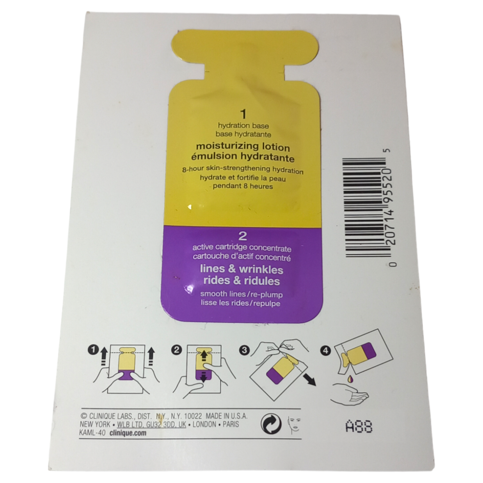 Clinique Moisturizing Lotion Sample Sachet Ageing Id Dramatically Different Skin