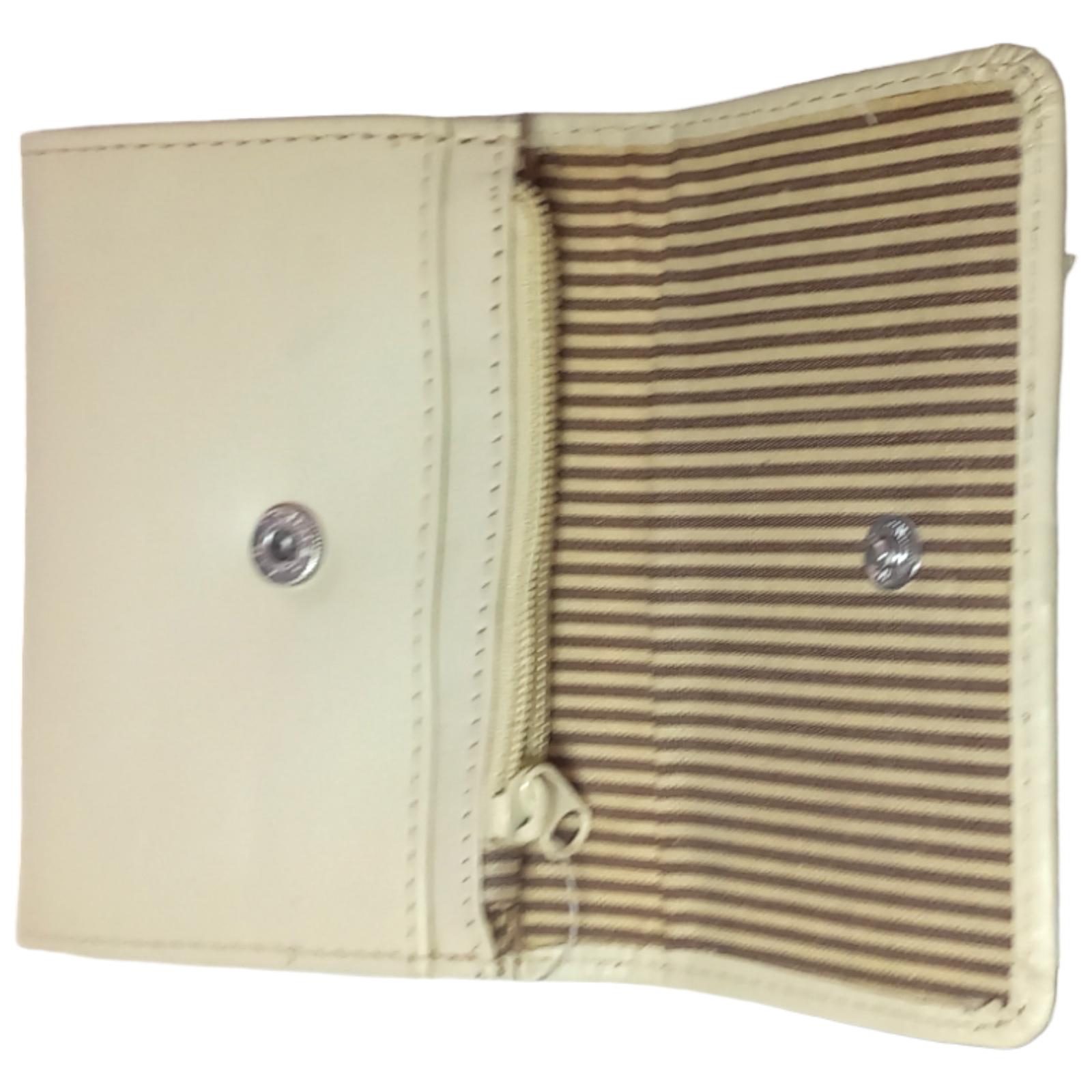 Purse Small Leather Bow Beige Ladies Women Wallet Genuine Cash Money Colour