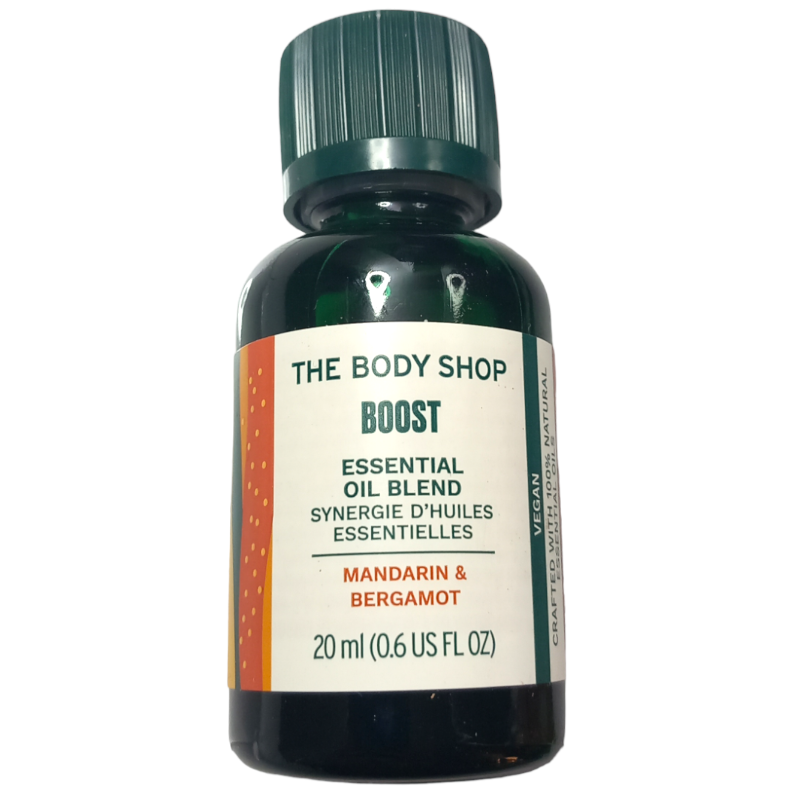 Body Shop Pulse Points 20ml Boost Essential Oil Blend Mandarin Bergamot Scent