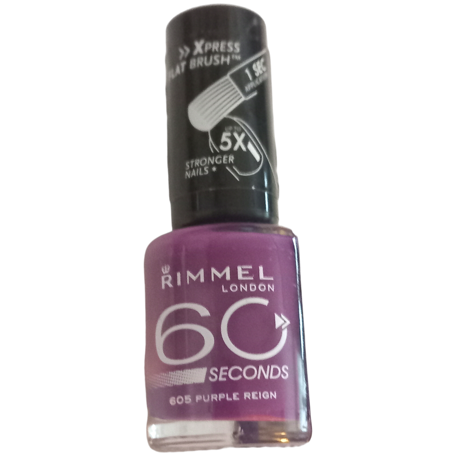 Rimmel 60 Seconds Nail Polish 605 Purple Reign 8ml