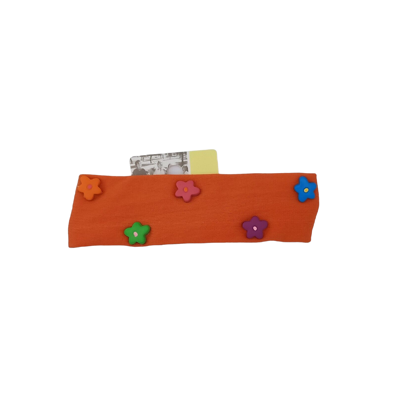 C and A Flower Headband Orange Girls Children Kids Hair Accessory Style Vintage