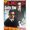Flicks Magazine August 1997 Volume 10 Men In Black Poster Jurassic Park Bean Mag