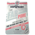 Soap and Glory Sheet Face Mask Fab Pore Refining Smoothing Oily Combo Clear