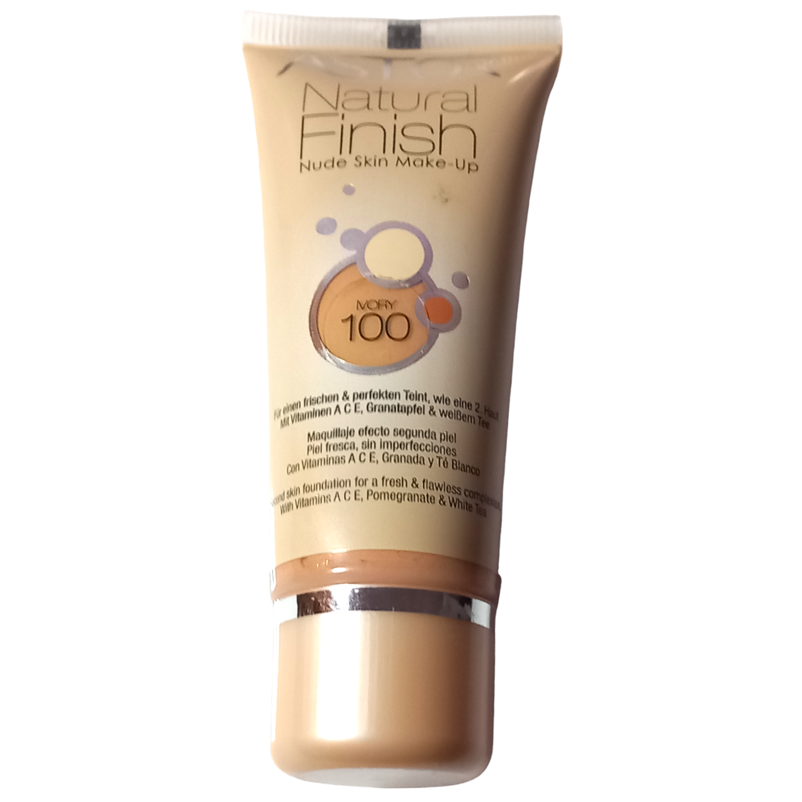 Astor Natural Finish Nude Skin Makeup 100 Ivory Second Skin Foundation 30ml