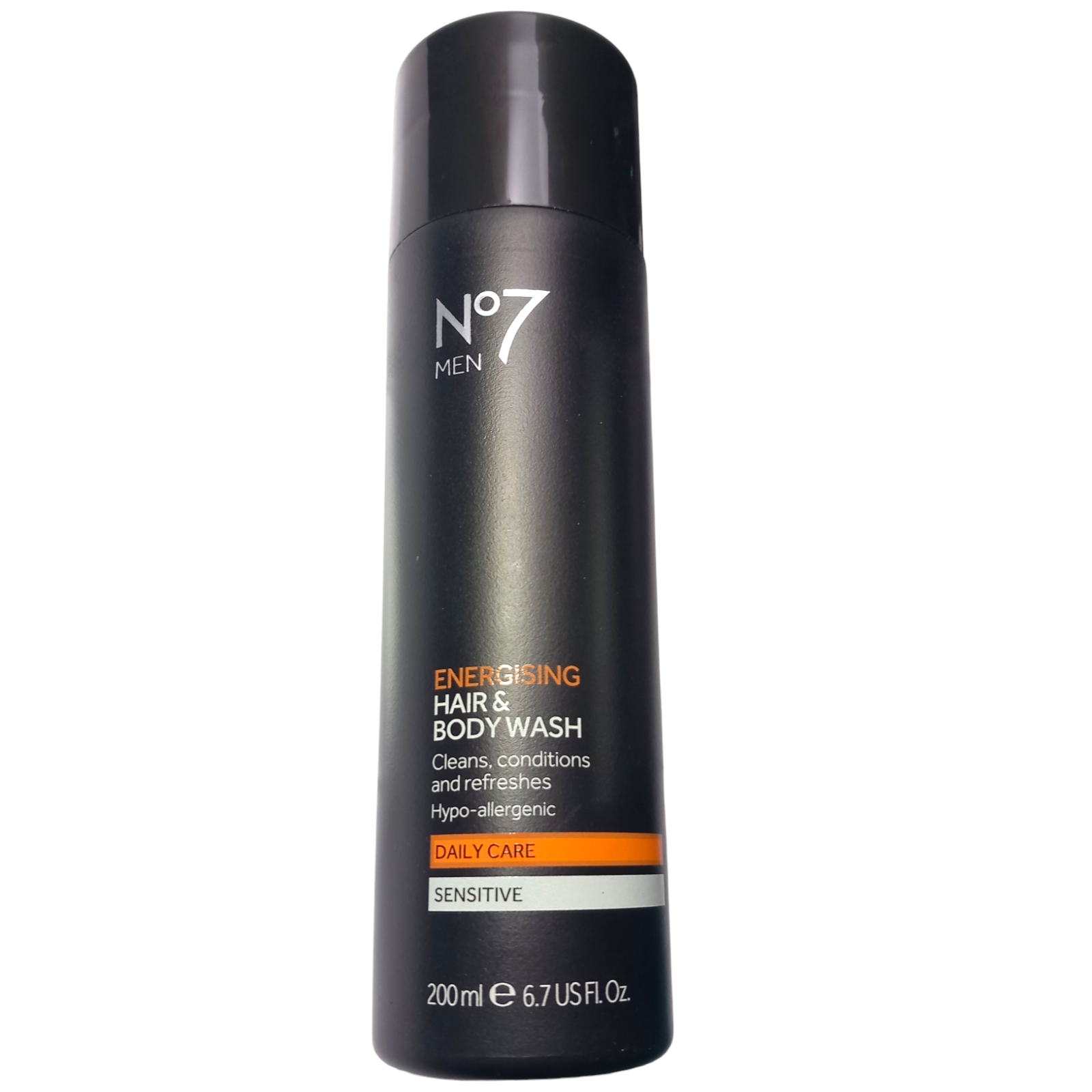Boots No7 Men Energising Body Wash - 200ml - Hair Daily Sensitive Hypo-Allergenic Skin
