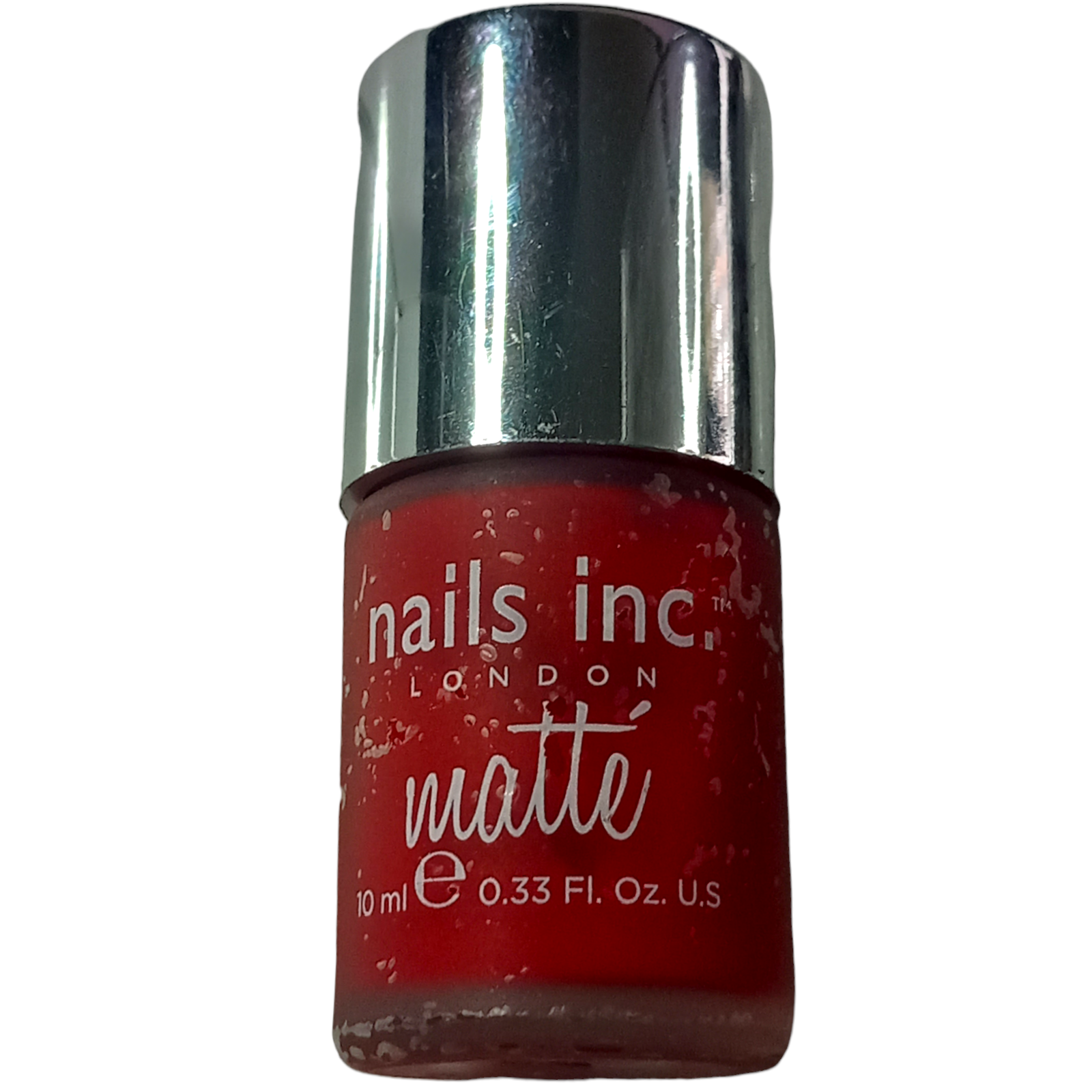 Nails Inc Matte Nail Polish 112 Gatwick Red 10ml
