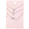 Daisy and Delilah Necklaces Set of 3 Gold-Coloured Chain Hand Eye Orb Costume
