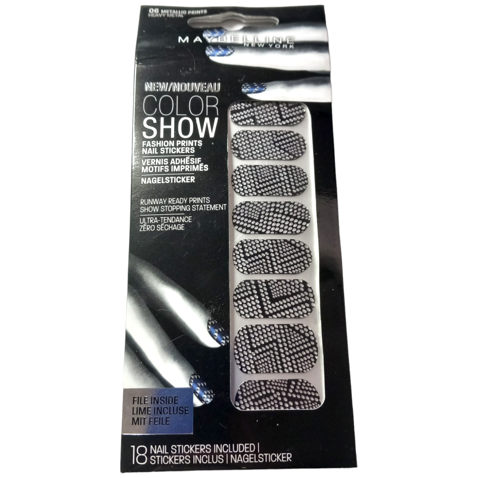 Maybelline ColorShow Nail Stickers 06 Heavy Metal