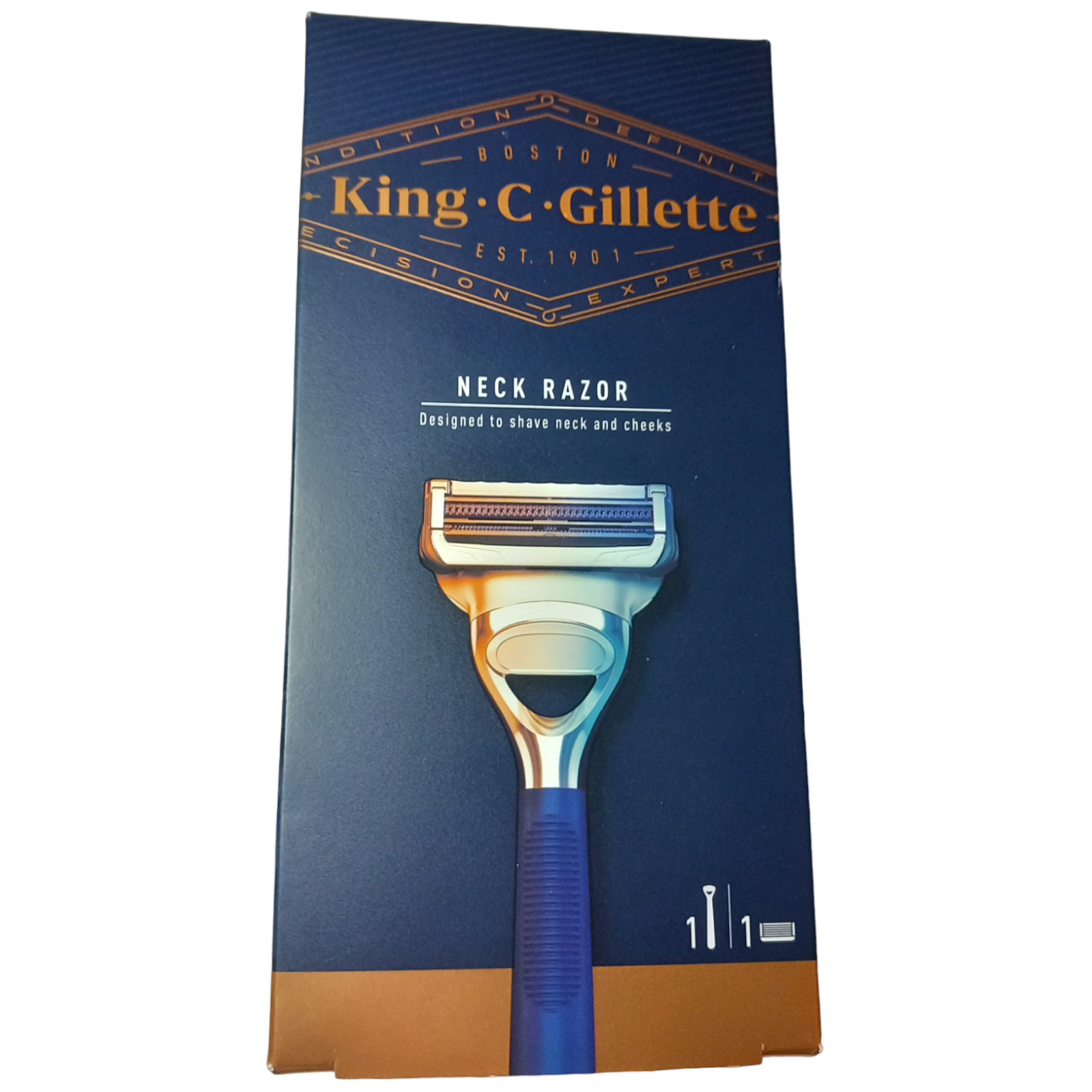 Gillette Neck Razor Men King C Shaving Skincare Facial Hair Removal Sensitive