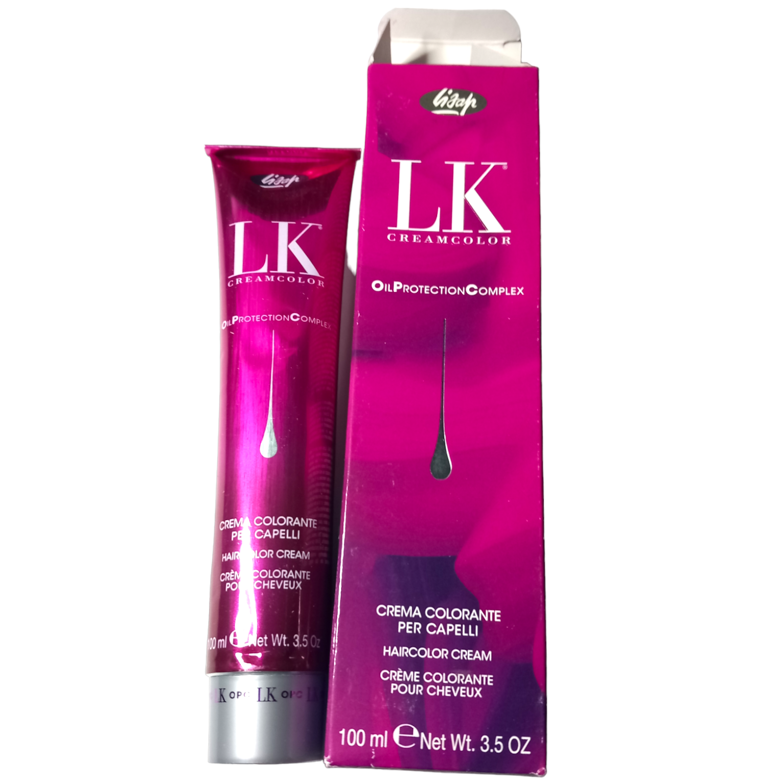 Lisap LK Cream Color Hair Dye 4-26 Medium Ash Copper Brown 100ml Oil Protection