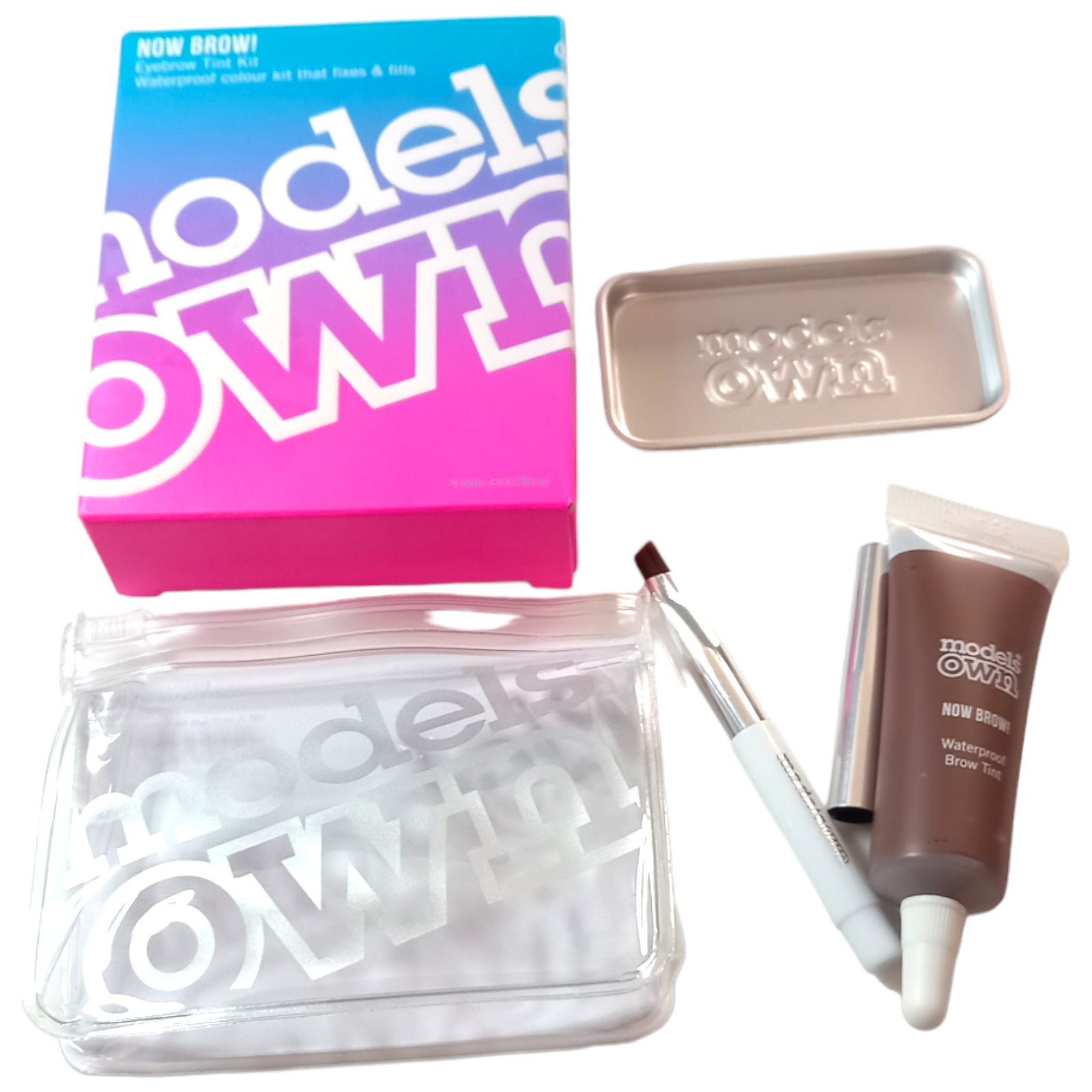 Models Own Now Brow Eyebrow Kit 04 Medium Brown 9.6ml