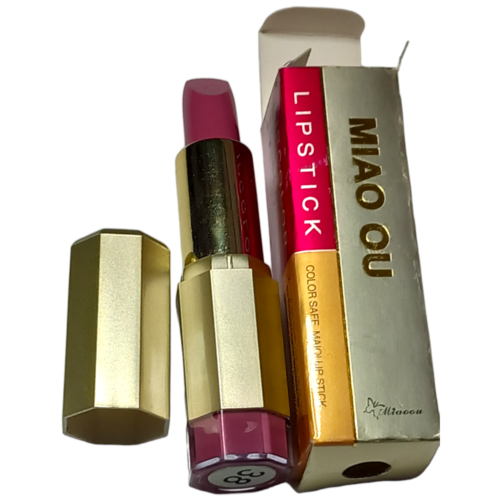 Miao Ou Lipstick 3.6g 38 Rose Color Safe Maiqi Lip Rosa Lips
