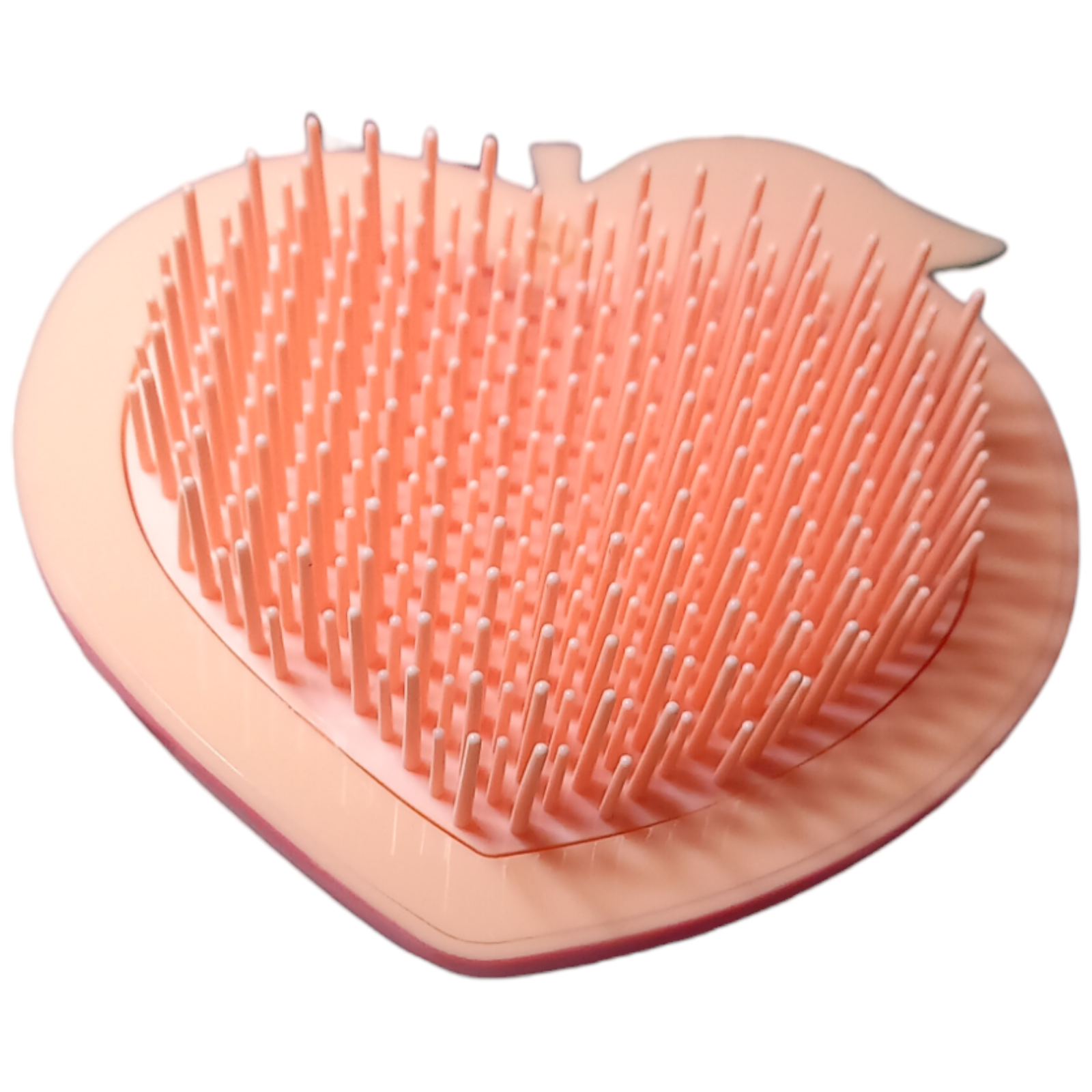 Skinnydip 3D Hair Brush Peach Styling Ladies Women Orange Flexible Teeth 9cm