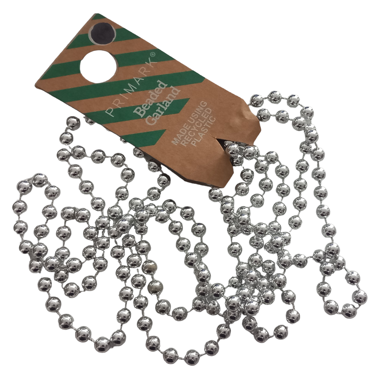 Primark Garland Silver Beaded String Beads Decoration Party Wedding Table