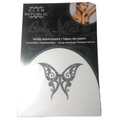 Glam Republic Body Adornment Silver Glitter Butterfly Reusable Illusion Temp