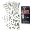 Hard Candy Temp Tattoos Hearts Crowns Inked Up Body Art Long Wearing Black Skin