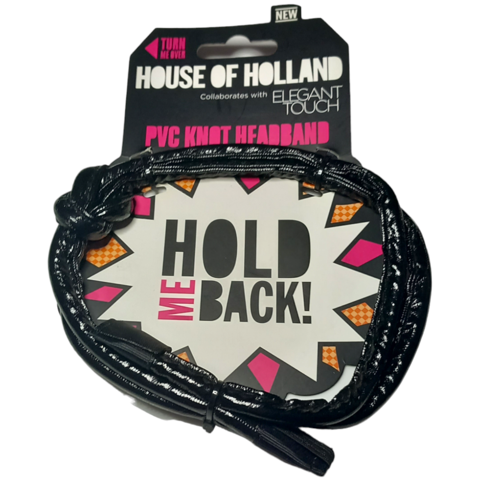 Elegant Touch PVC Knot Headband House of Holland Black Rock Chick Hair Styling