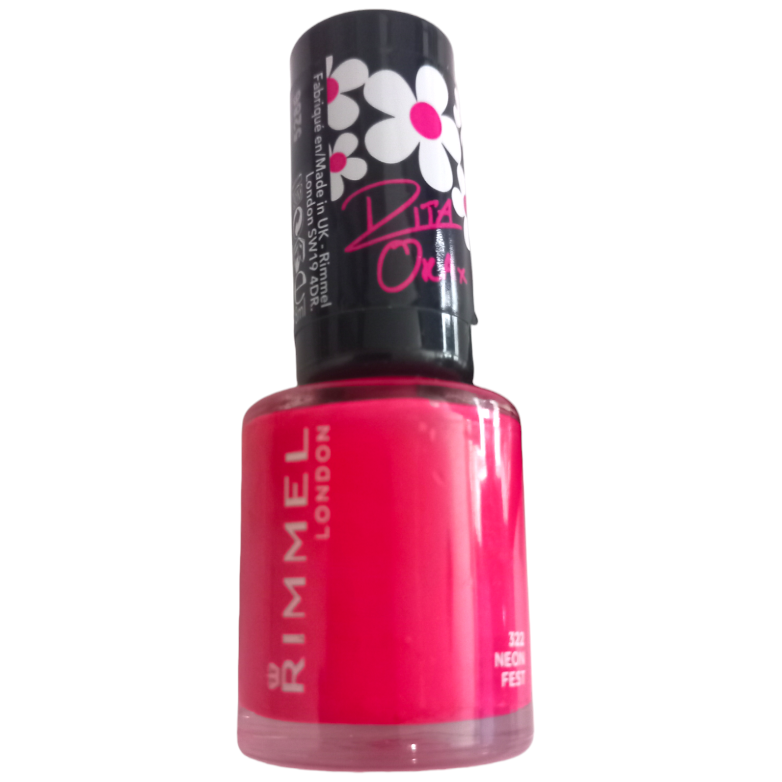Rimmel 60 Second Rita Ora Nail Polish - 322 Neon Fest - Pink - 8ml
