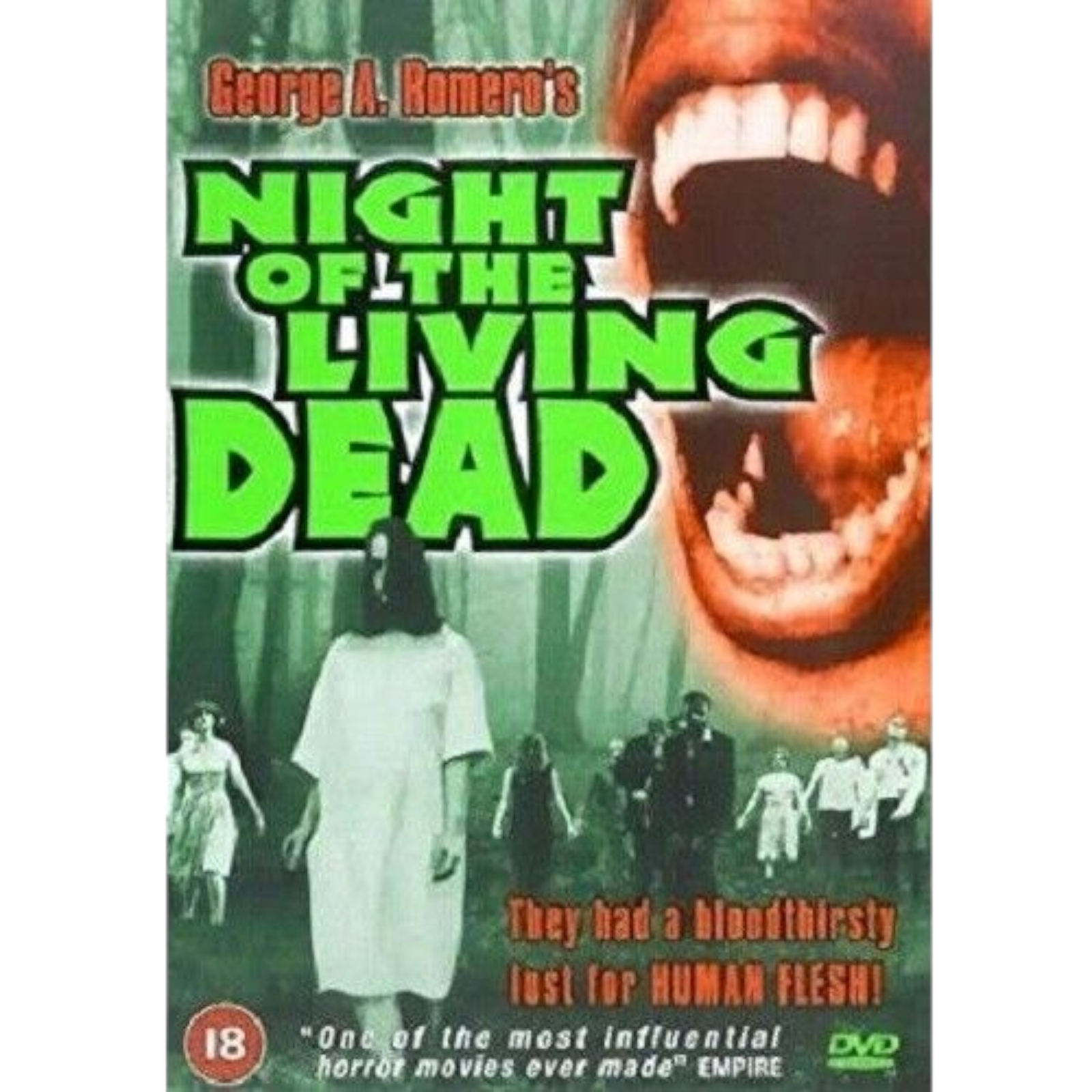 DVD Night Of The Living Dead 1968 Genuine Romero Classic Zombie Film Horror C18