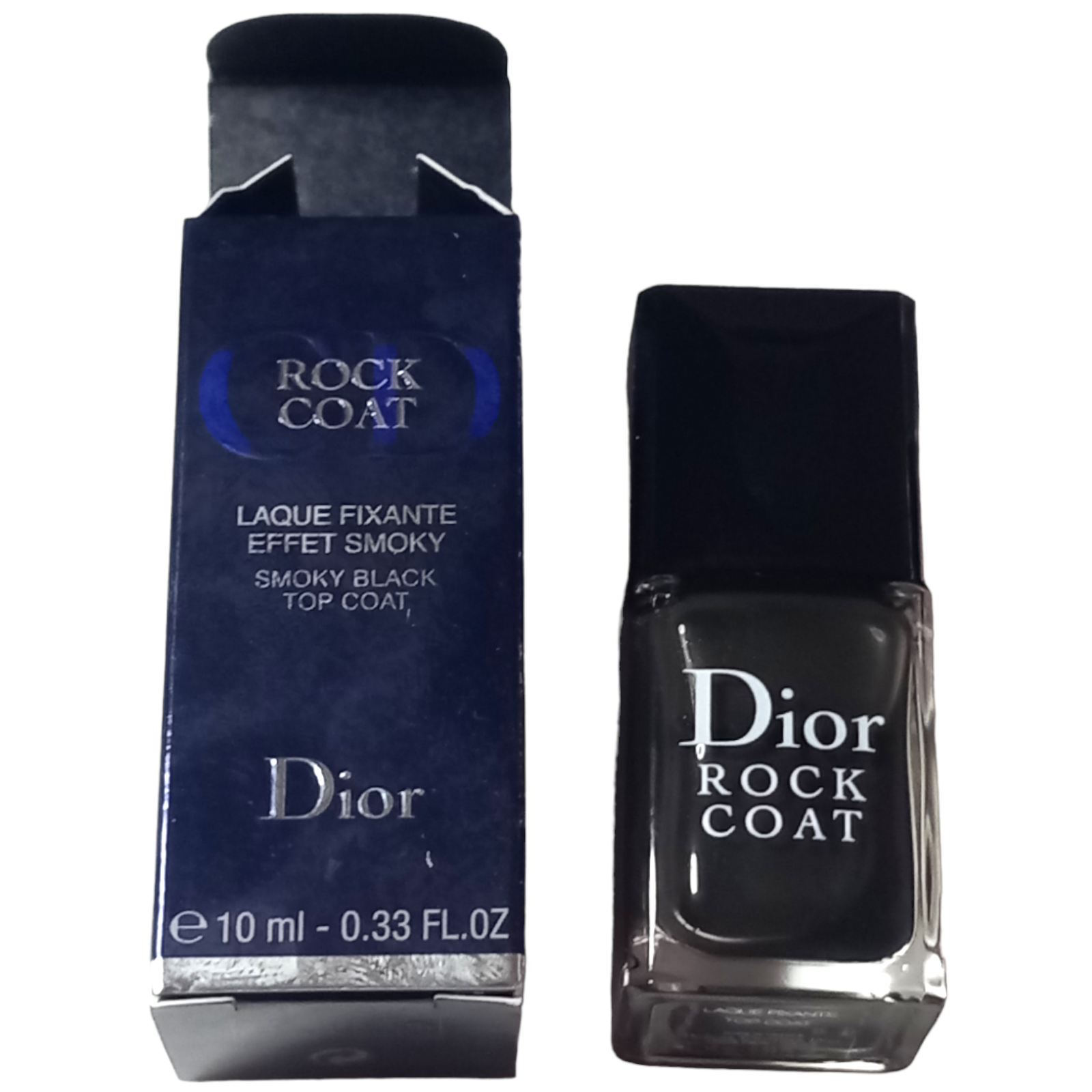 Dior Rock Top Coat Nail Polish Smoky Black 10ml