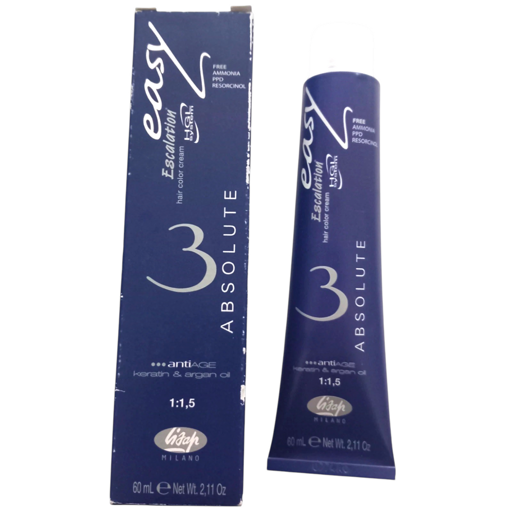 Lisap Absolute3 Anti-Age Hair Colour Cream 60ml - 66-78 Deep Dark Blonde Beige Pearl