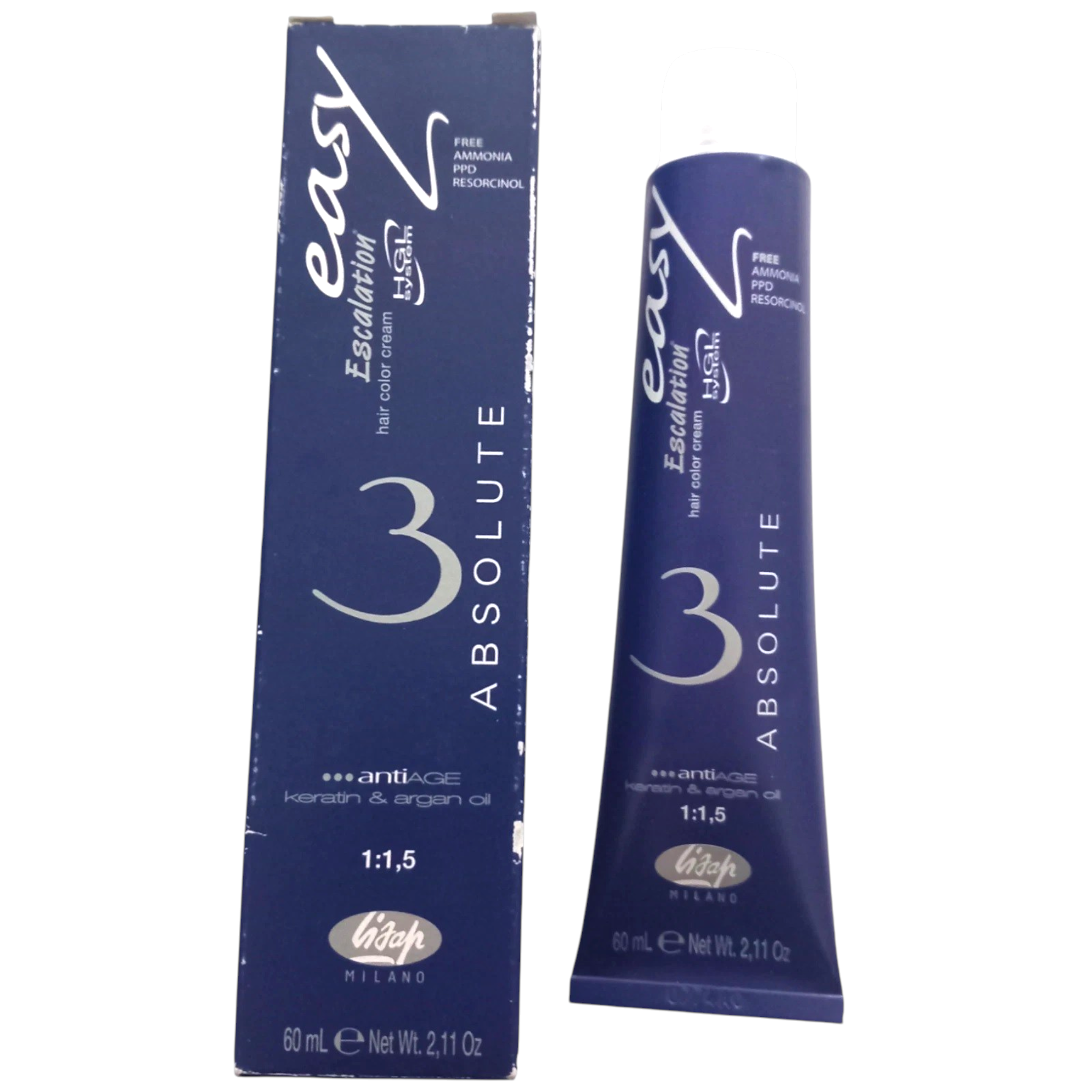 Lisap Absolute3 Anti-Age Hair Colour Cream 60ml - 66-78 Deep Dark Blonde Beige Pearl