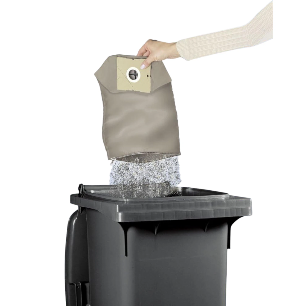 Wenko Universal Permanent Vacuum Cleaner Bag - Grey - 24.5 x 35 cm