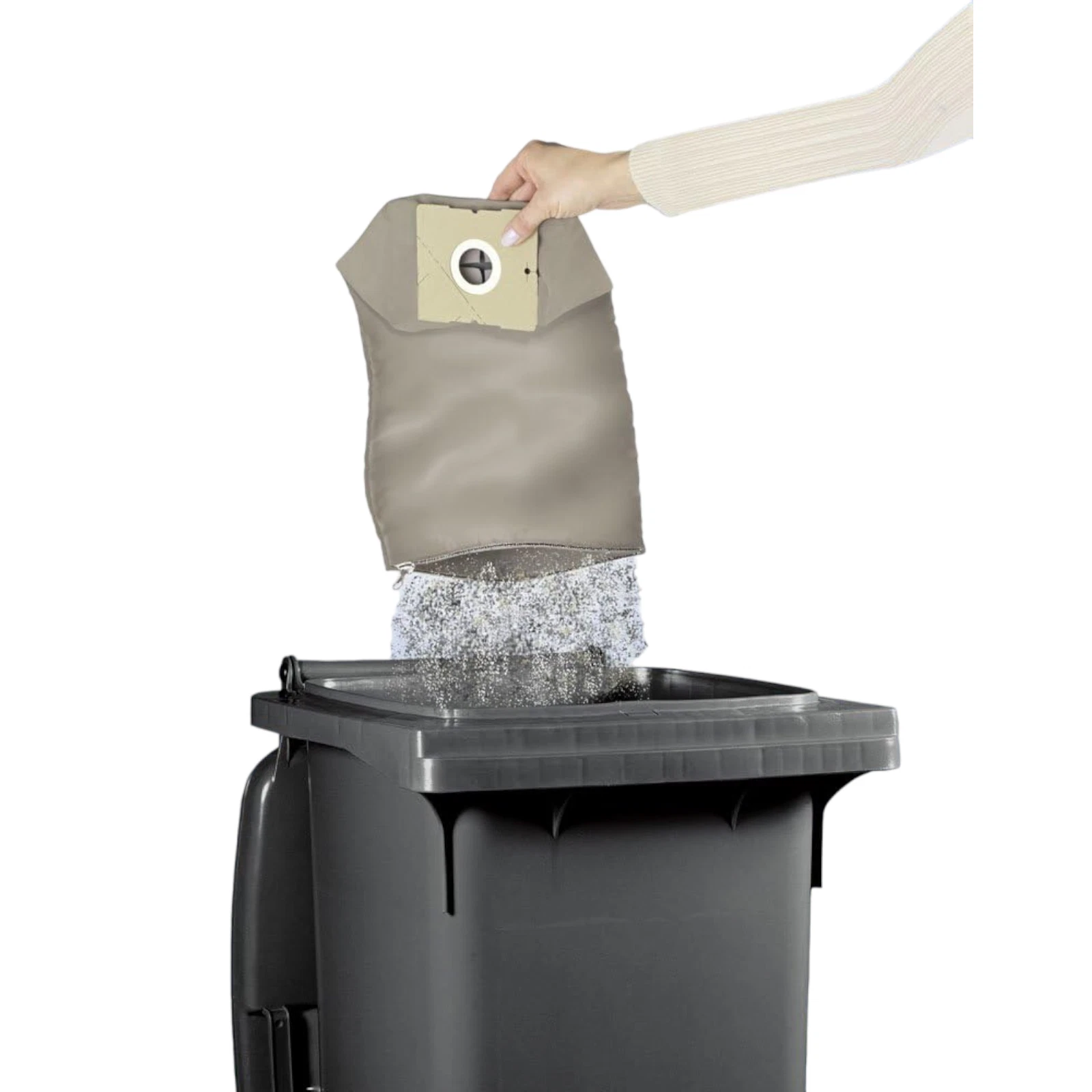 Wenko Universal Permanent Vacuum Cleaner Bag - Grey - 24.5 x 35 cm