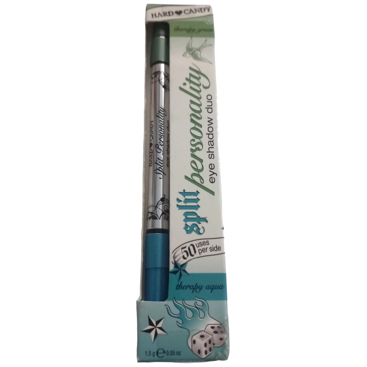 Hard Candy Split Personality Eyeshadow Duo - 031 Green/Aqua Therapy - 1.5g