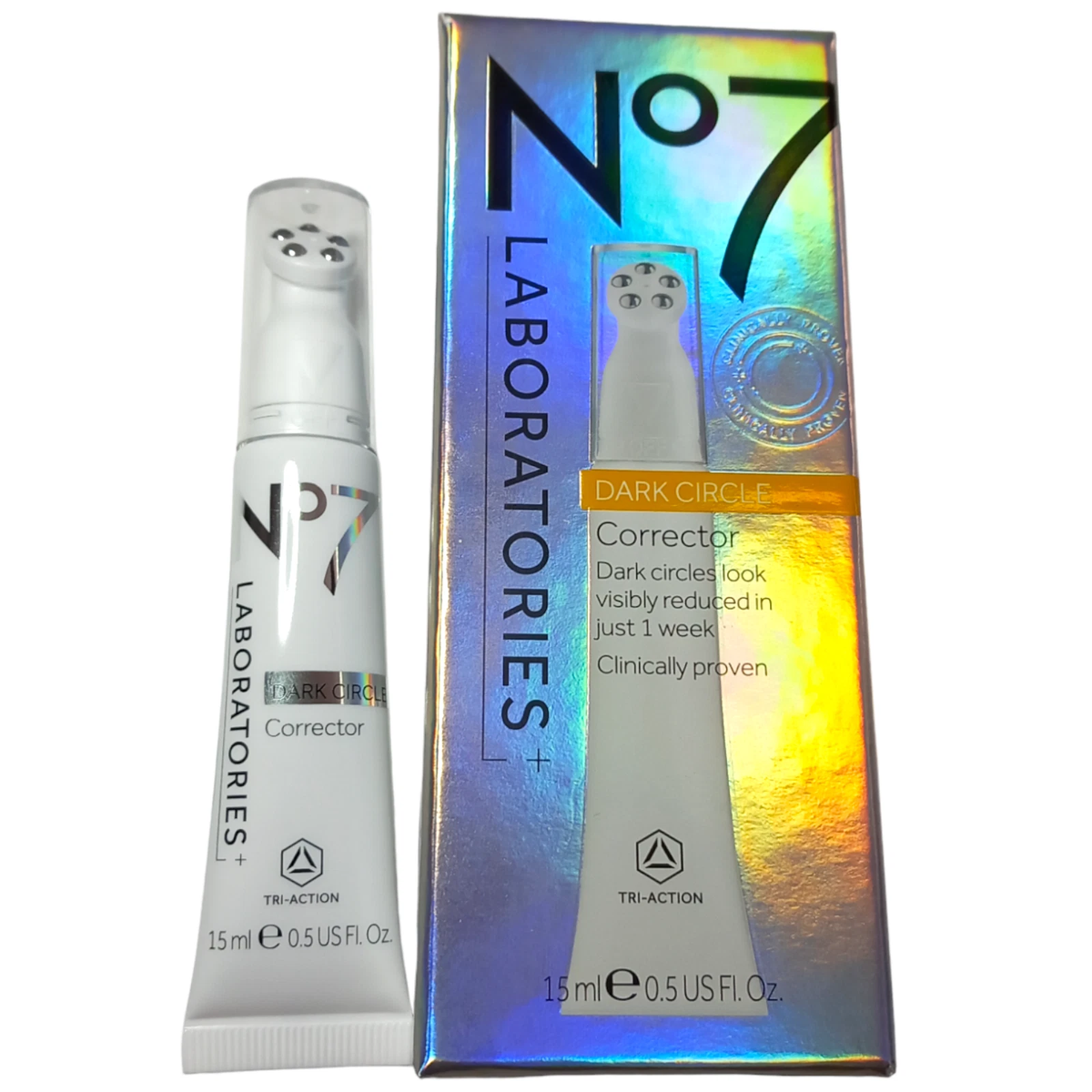 Boots No7 Dark Circle Corrector Medium Dark Sheer Skin Plumping Eye Labs 15ml
