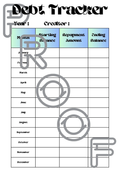 Debt Tracker Printable: Monthly Repayment Progress (PDF Download) - Design 10
