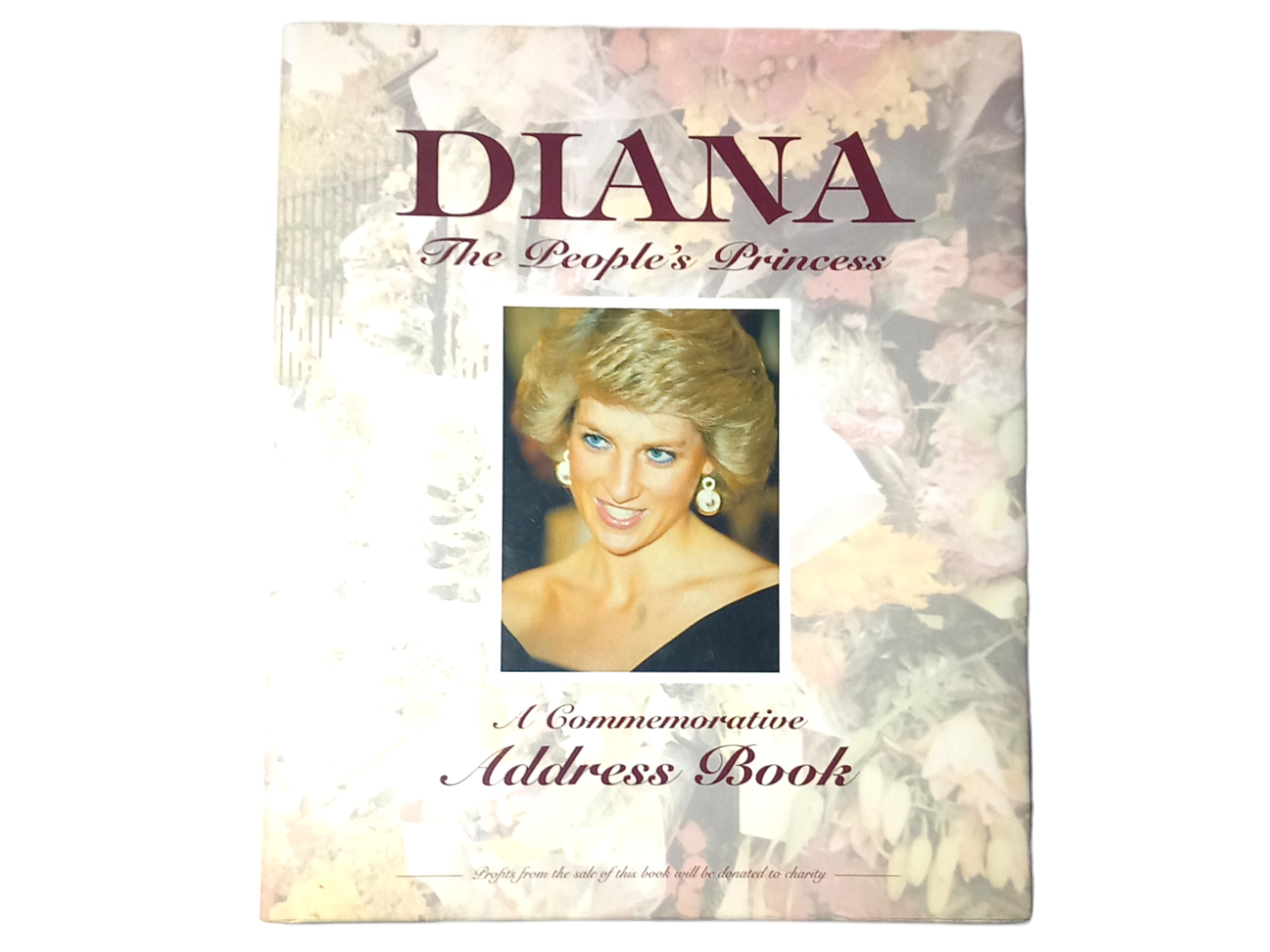 Diana The People's Princess A Commemorative Address Book Hardcover 1997 Used Like New Condition