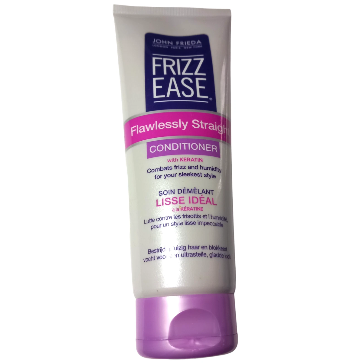 John Frieda Flawlessly Straight Conditioner 250ml Hair Keratin Frizz Ease