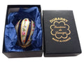 DuBarry Limoges Porcelain Egg Trinket Box: Hand-Painted Flowers, Bleu De Four
